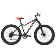 Černo-oranžový Fat Bike CARPAT VELORS 26"